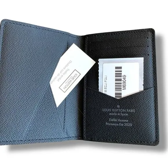 NWT Louis Vuitton Pocket Organizer Monogram Eclipse Foliage Black Floral Boxed - Picture 16 of 16